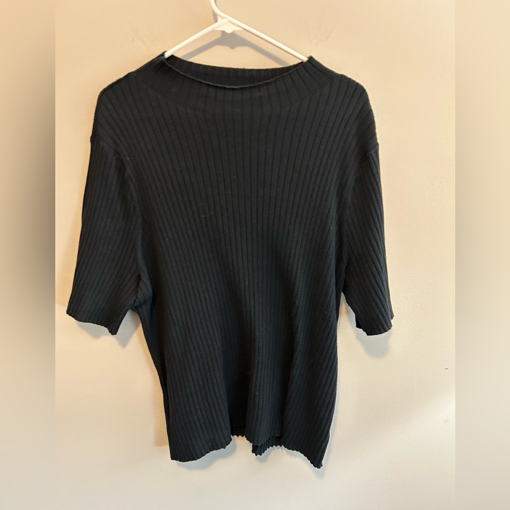 Ava & Viv mock neck tee shirt